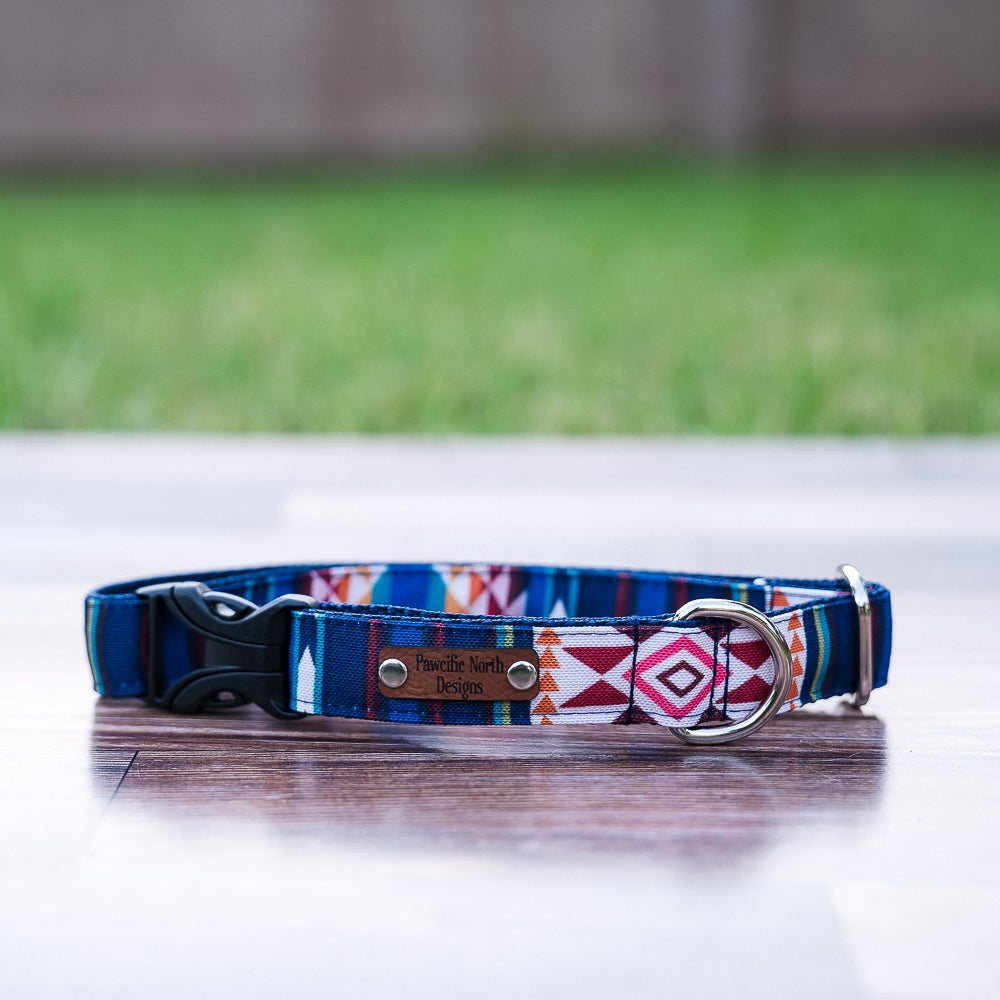 Recycled Canvas Woody Dog Collar