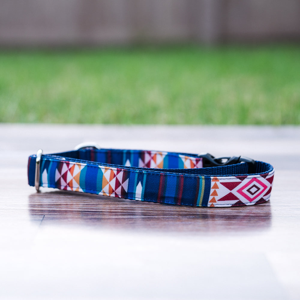 Recycled Canvas Woody Dog Collar