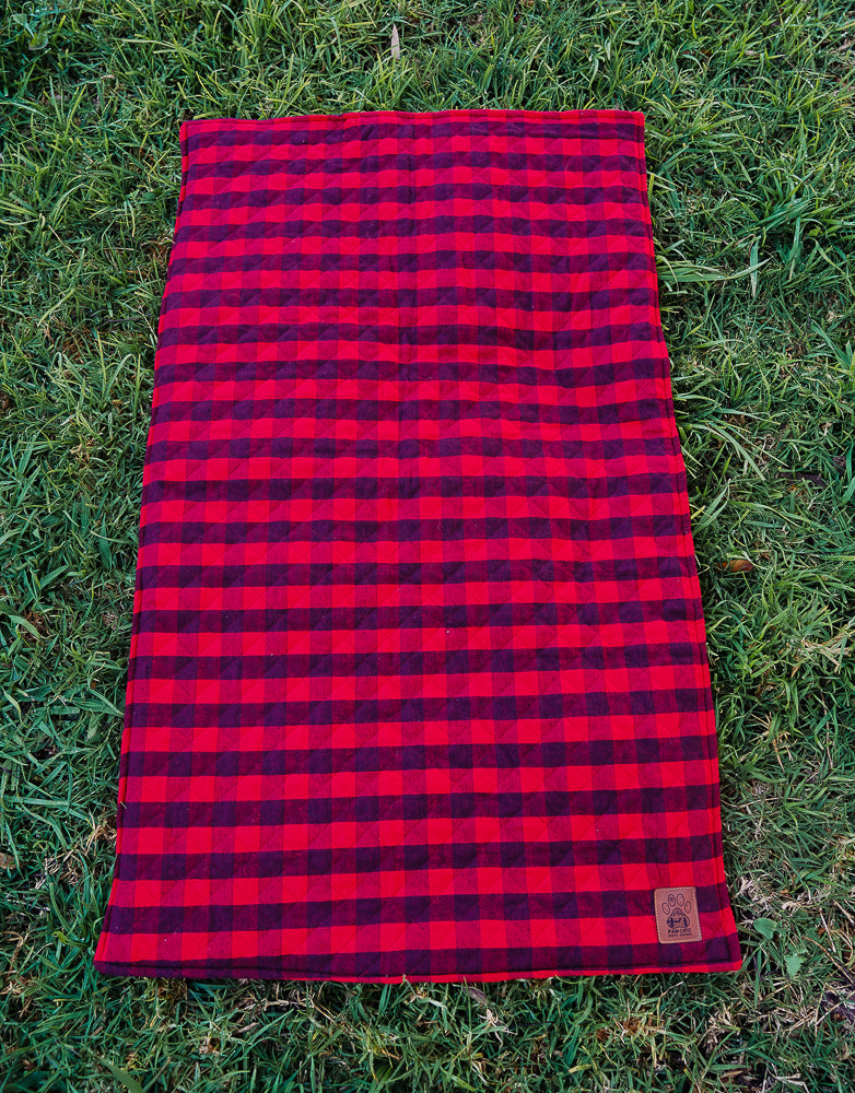 Buffalo Plaid Water Resistant Dog Blanket