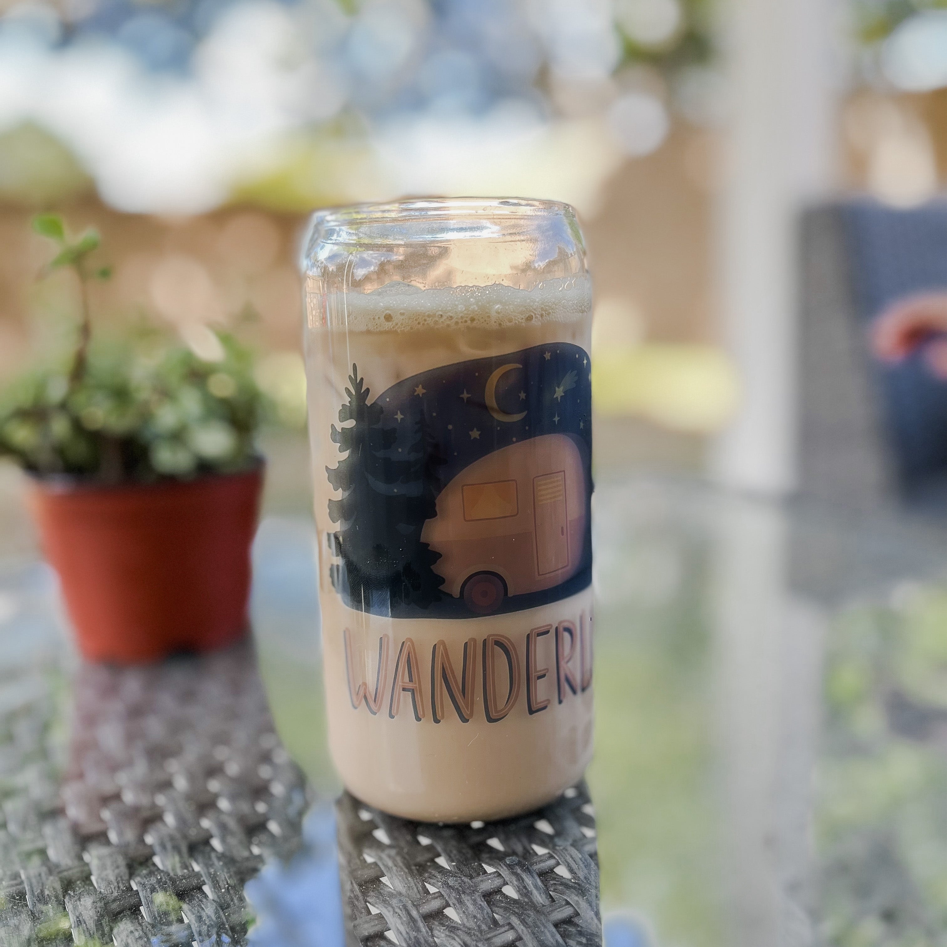 Wanderlust Glass Cup